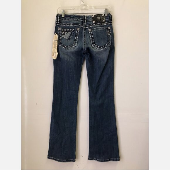 Miss Me Embellished Bootcut Denim Jeans - Picture 1 of 2
